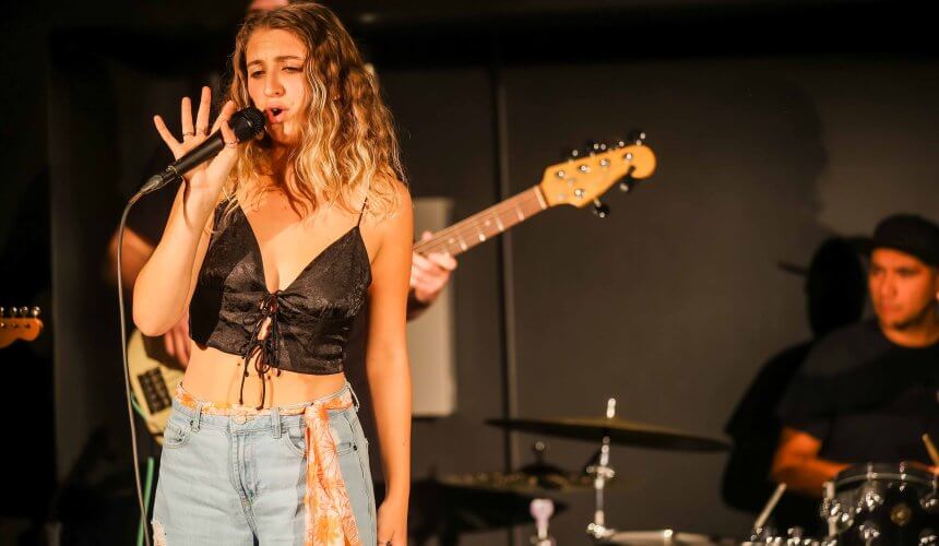 Lily performs