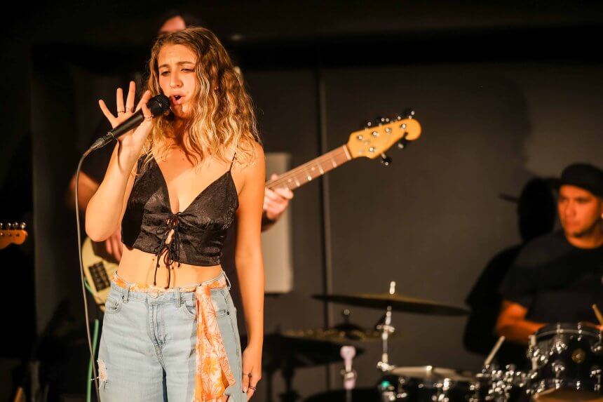 Lily performs